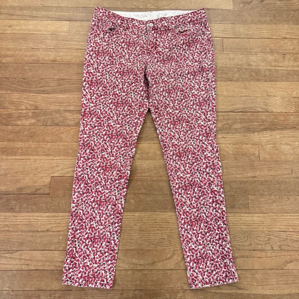 The Limited 678 red tan low rise straight leg chino pants size 10
b70